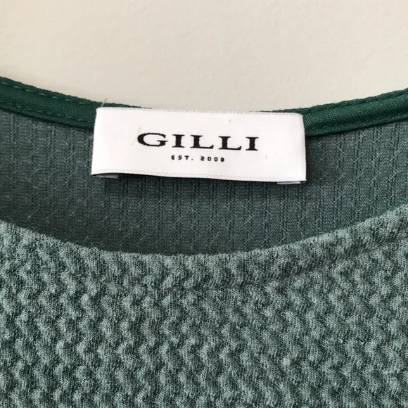 GILLI Waffle Knit Dress Sage 0X - Picture 4 of 5